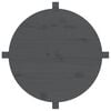 vidaXL Coffee Table Grey &Oslash; 62.5x45 cm Solid Wood Pine