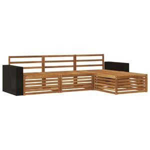 vidaXL Outdoor Sofa Set 5 pcs Solid Acacia Wood