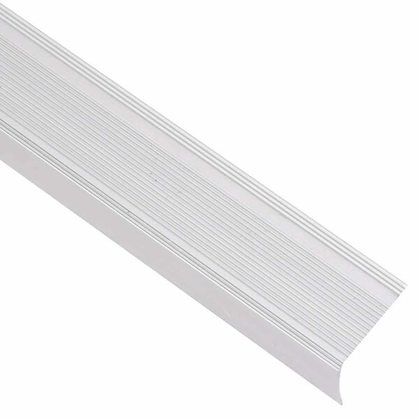 vidaXL Stair Nosings in L-shape 5 pcs Aluminium 100 cm Silver