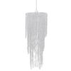 vidaXL Chandelier | Transparent | Plastic | 70 cm high, 26 cm wide