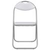 vidaXL Folding Chair 8 pcs White and Grey 48 x 43.5 x 81 cm