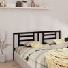 vidaXL Bed Headboard Black 166x4x100 cm Solid Pine Wood