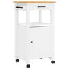 vidaXL Kitchen Trolley MONZA 48x40x88.5 cm Solid Wood Pine