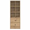 vidaXL Highboard Artisan oak 45.5 x 34 x 127 cm Engineered wood