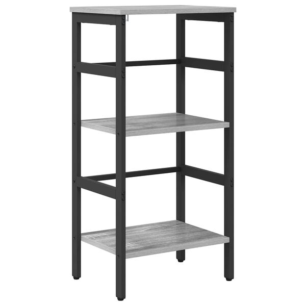 vidaXL Bookshelf Grey Sonoma 40 x 29.5 x 81 cm Engineered Wood