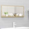 vidaXL Bathroom Mirror Sonoma Oak 90x10.5x37 cm Engineered Wood