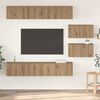 vidaXL TV Cabinet Set Wall-mounted 6 pcs Artisan Oak Engineered Wood