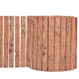 vidaXL Bark Fence 1000x30 cm