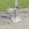 vidaXL Fence Post Silver 10 x 1.2 m (60 x 60 mm mesh) Steel