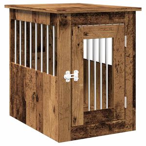 vidaXL Dog Crate Furniture Old Wood 45x62x59 cm Engineered Wood