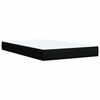 vidaXL Box Spring Bed with Mattress Black 120x190 cm Fabric