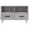vidaXL TV Cabinet Grey Sonoma 80x36x50 cm Engineered Wood