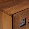 vidaXL Bedside Cabinet 2 pcs Brown 40 x 33 x 46 cm Solid Mango Wood