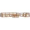 vidaXL Outdoor Sofa Set 7 pcs Natural Solid Acacia Wood