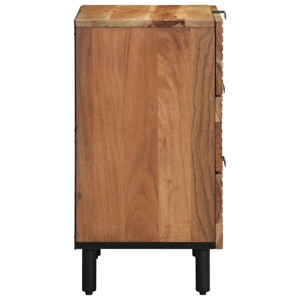 vidaXL Bedside Cabinet Brown 50 x 33 x 62 cm Solid Acacia wood