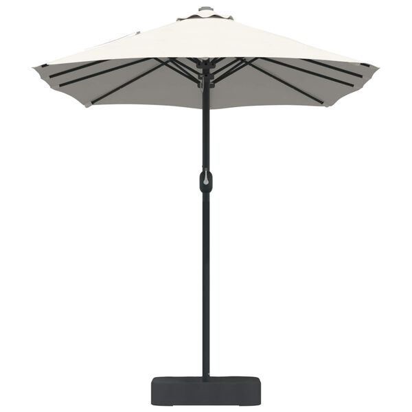 vidaXL Garden Parasol Sand and Anthracite 385 x 209 x 244 cm Polyester