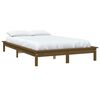 vidaXL Bed Frame without Mattress Honey Brown 140x190 cm Solid Wood