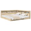 vidaXL Bookcase Bed Sonoma oak 180 x 200 cm Engineered wood