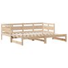 vidaXL Daybed with Trundle and Drawers without Mattress 90x200 cm