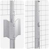 vidaXL Fence with Post Silver 1.4 x 10 m Steel