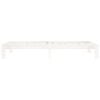 vidaXL Bed Frame without Mattress White Solid Wood Pine 90x200cm