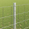 vidaXL Fence with Post Silver 1.2 x 10 m Steel