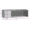vidaXL Bird Cage Anthracite 860 x 310 x 247 cm Galvanised Steel