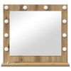 vidaXL Vanity Mirror White 60 x 55 x 18 cm Glass and Engineered wood