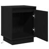 vidaXL Bedside Cabinet Black Oak 39 x 34.5 x 50 cm Engineered wood