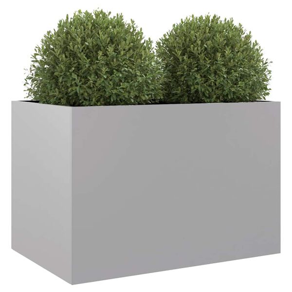 vidaXL Planter Silver 62x47x46 cm Galvanised Steel
