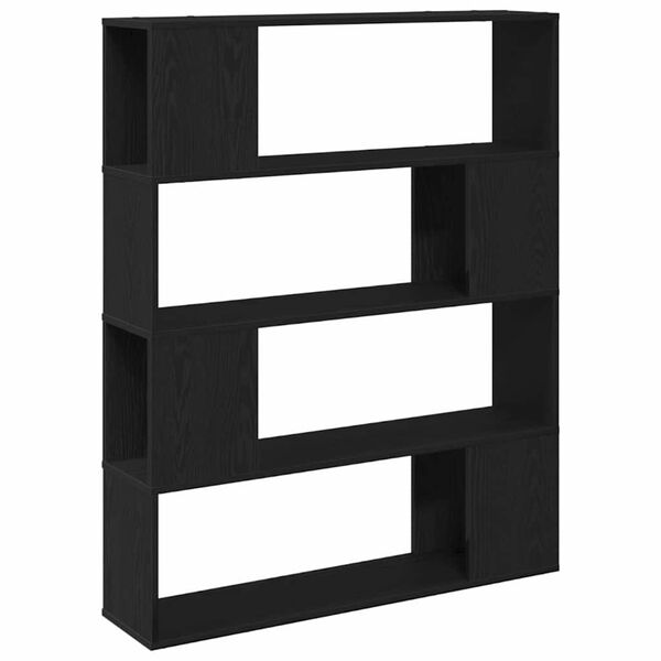 vidaXL TV Cabinet Set Black Oak 100 x 24 x 124.5 cm Engineered Wood