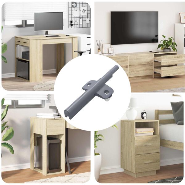 vidaXL Soft Close Damper 1161 pcs Grey 125 x 47 x 15 mm PP