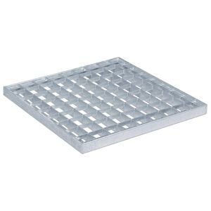 vidaXL Grating Silver 30 x 30 x 2 cm Hot-Dip Galvanised Steel