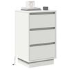 vidaXL Bedside Cabinet White 39 x 34.5 x 65 cm Engineered wood