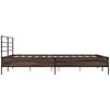 vidaXL Bed Frame without Mattress Brown Oak 150x200 cm King Size