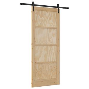 vidaXL Sliding Door ORKDAL Natural 86 x 211 cm Solid Pine Wood