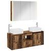 vidaXL Bathroom Cabinet Set 4 pcs Old Wood Engineered Wood