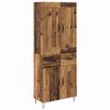 vidaXL Highboard Old Wood 69.5 x 34 x 180 cm Engineered Wood
