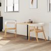 vidaXL Dining Chairs 2 pcs Natural 54 x 57 x 73 cm Solid Rubber Wood