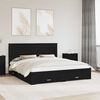vidaXL Bed Frame with Drawer with Headboard Manual Engineered Wood