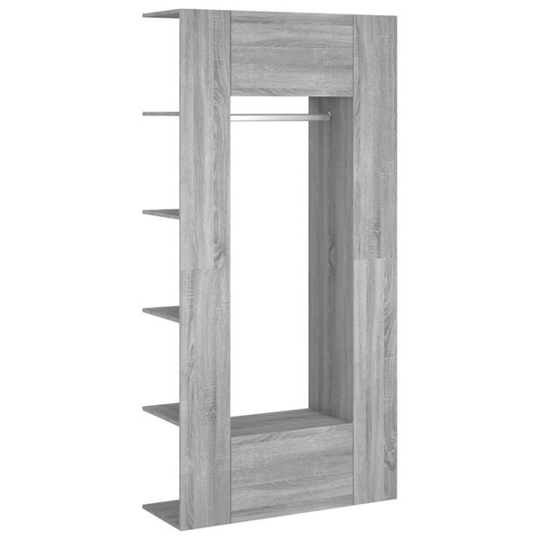 vidaXL Hallway Cabinets 2 pcs Grey Sonoma Engineered Wood