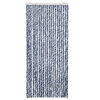 vidaXL Insect Curtain Blue, White and Silver 90x220 cm Chenille