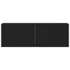 vidaXL TV Cabinets 2 pcs Black Oak 120x30x41 cm Engineered Wood