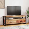 vidaXL TV Cabinet 120x35x45 cm Solid Wood with Honey Finish