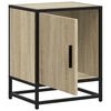 vidaXL Bedside Cabinet Sonoma Oak 40x31x50 cm Engineered Wood and Metal
