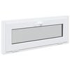 vidaXL Basement Window RISOR 100 x 40 cm PVC and Glass White