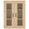 vidaXL Highboard Sonoma Oak 69.5x34x180 cm Engineered Wood