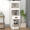vidaXL Highboard White 34x40x108,5 cm Solid Wood Pine
