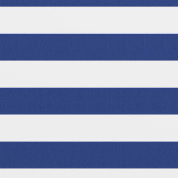 vidaXL Balcony Screen White and Blue 75x500 cm Oxford Fabric