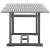 vidaXL 9 Piece Garden Dining Set Solid Acacia Wood Grey